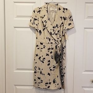 Dana Buchman 100% Silk Wrap Dress Size 12